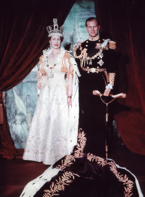 Official Coronation Portrait of Queen Elizabeth II and Prince Philip, 1953